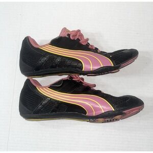 Puma Eco Ortholite ArchTec Running Shoes Sneakers Women's 8.5 Black Pink‎